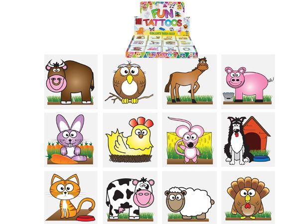48x 12pk (576)  Farm Tattoos